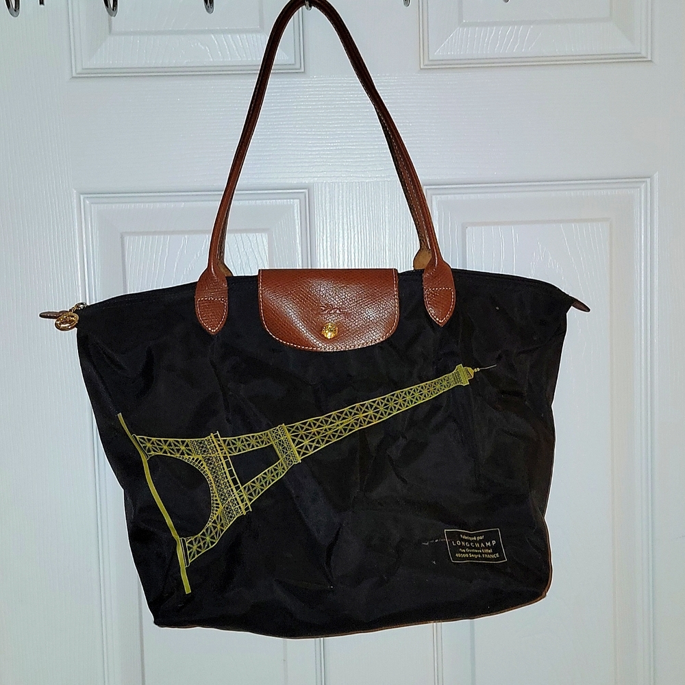 Black Longchamp shoulder bag